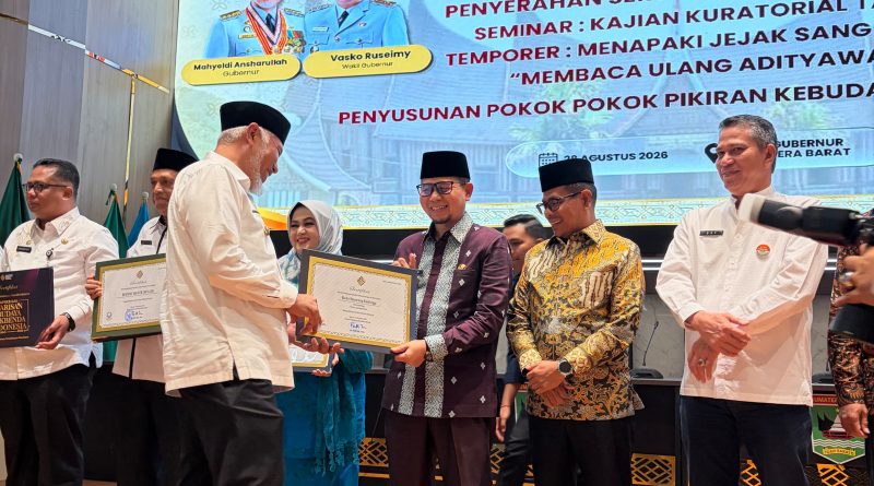 Wawako Terima Dua Sertifikat Cagar Budaya Nasional dan Warisan Budaya Takbenda Indonesia 2026